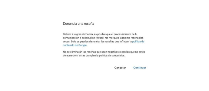 La reseña de Claudio Santis Mangiola en Google Reviews apesta