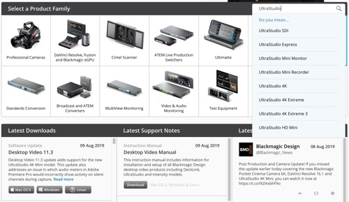 Blackmagic Design UltraStudio Mini-Recorder Driver Download
