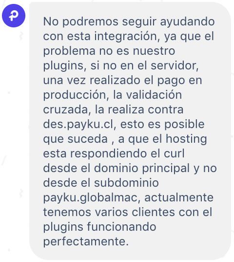 Soporte Payku Culpa al Backend OpenCart