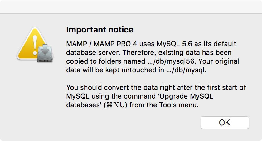 Update MAMP